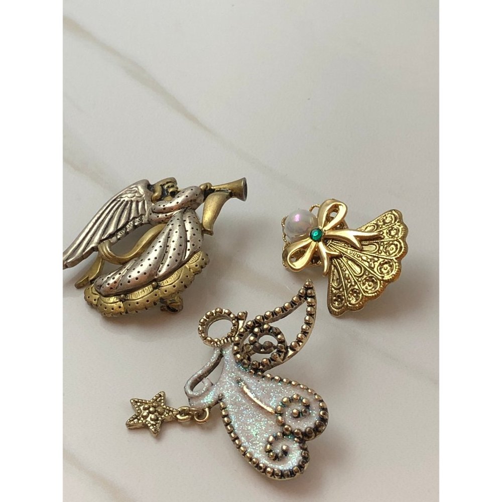 Vintage Angel Brooch lot
